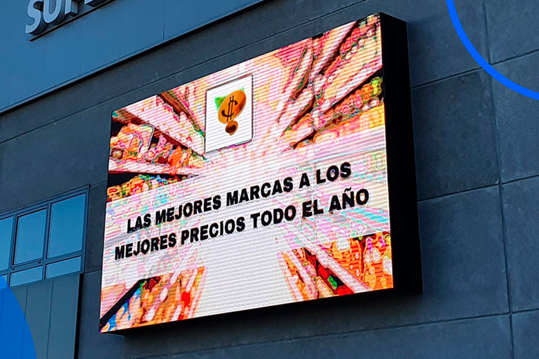 Pantalla led centro comercial