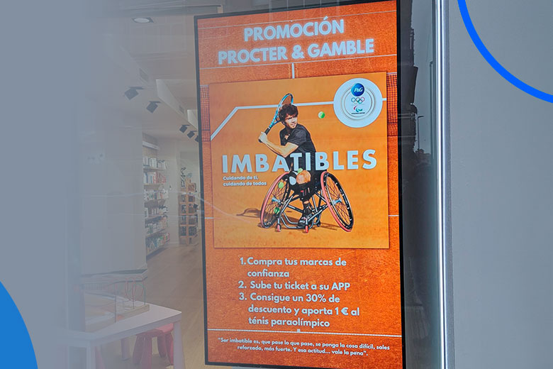 Cartelería digital comercio